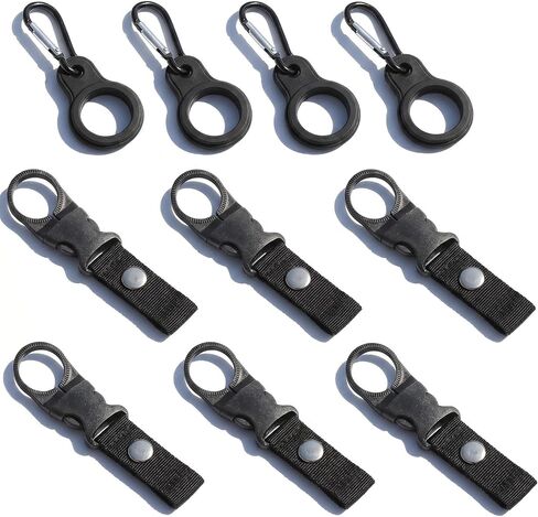 10 PCS Water Bottle Holder Hanging Clip Bottles Buckle Clip Portable Mineral Water Bottle Clip Nylon Beverage Bottles Strap Mineral Waters Ring Holder for Outdoor Camping Hiking in Kuwait