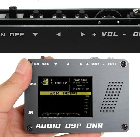 مخفض الضوضاء الرقمي مع فلتر، 10 مستويات DNR وإعدادات تمرير منخفضة، مكبر صوت راديو SSB هام يعمل بالطاقة من النوع C لأجهزة استقبال الموجات القصيرة، أسود in Kuwait
