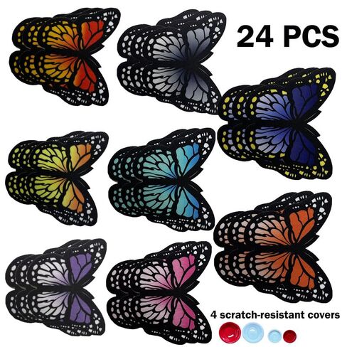 Dexcom G7 Libre 3 Over Patches -24 Pack Butterfly Design Overpatches with Protective Bumper for Waterproof & Sweatproof Adhesive Patches in Kuwait