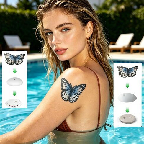 Dexcom G7 Libre 3 Over Patches -24 Pack Butterfly Design Overpatches with Protective Bumper for Waterproof & Sweatproof Adhesive Patches in Kuwait