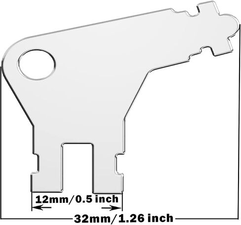 14Pcs Paper Towel Dispenser Keys, Universal Dispenser Toilet Paper Holder Key for Georgia Pacific Toilet Paper and Toilet Paper Dispensers in Kuwait