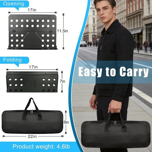 1 Pack Portable Folding Sheet Music Stand | for Guitar, Ukulele, Violin Players in Kuwait