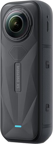 مجموعة كاميرا Insta360 X5 360° 8K - ذاكرة سعة 256 جيجابايت، بطاريات، عصا سيلفي غير مرئية، قبضة يد، ضوء LED، حامل ثلاثي والمزيد in Kuwait