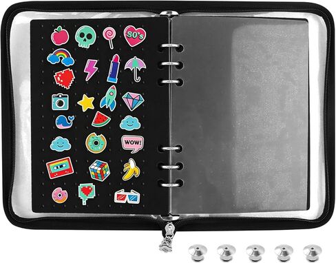 Enamel Pin Display Book Pin Collection, Pins Collector Display Bag, Lapel Pins Displays Board,for Sports Pins,Memorial Displays Case(Color:Black) in Kuwait