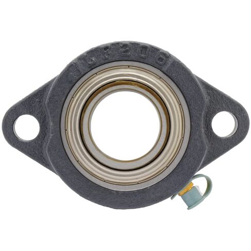 [عبوتان] SALF206-20G - وحدة محمل كروي مثبتة على شفة بمسامير، محمل إدراج SA206-20G، مبيت من الحديد الزهر LF206، عمود تجويف 1-1/4 بوصة (31.75 مم)، مجموعة قفل لولبي، 4.45 بوصة (113.03 مم) طول الحافة in Kuwait