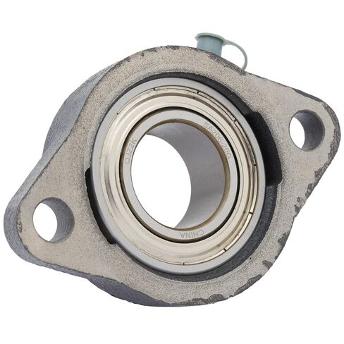 [عبوتان] SALF206-20G - وحدة محمل كروي مثبتة على شفة بمسامير، محمل إدراج SA206-20G، مبيت من الحديد الزهر LF206، عمود تجويف 1-1/4 بوصة (31.75 مم)، مجموعة قفل لولبي، 4.45 بوصة (113.03 مم) طول الحافة in Kuwait