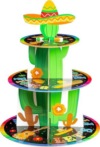 Haooryx Strawberry Cupcake Stand - 3 Tier Berry Sweet Red Plaid Cupcake Tower Cardboard Dessert Holder Pastry Platter for Baby Shower Girls Birthday Spring Summer Holiday Party Table Decoration Supply in Kuwait