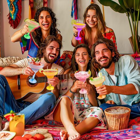 30 عبوة من أكواب المارجريتا البلاستيكية من TURNMEON سعة 30 مل للاستعمال مرة واحدة لديكورات سينكو دي مايو ديكورات حفلات العيد المكسيكي، مستلزمات الحفلات ذات الطابع المكسيكي الممتع تاكو الثلاثاء in Kuwait