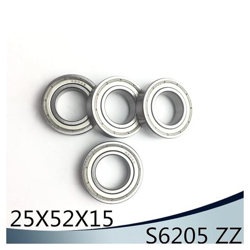 S6205ZZ تحمل 25 * 52 * 15 مم (4 قطعة) ABEC-1 S6205 Z ZZ S 6205 440C الفولاذ المقاوم للصدأ S6205Z الكرات in Kuwait