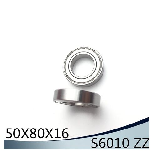 S6010ZZ تحمل 50*80*16 مم (4 قطعة) ABEC-1 S6010 Z ZZ S 440C الفولاذ المقاوم للصدأ S6010Z الكرات in Kuwait