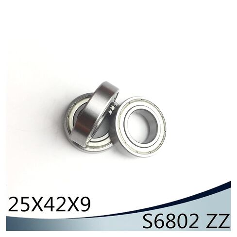 S6802ZZ Bearing 25 * 42 * 9 mm (10PCS) ABEC-1 S6802 Z ZZ S 6802 440C Stainless Steel S6802Z Ball Bearings in Saudi Arabia
