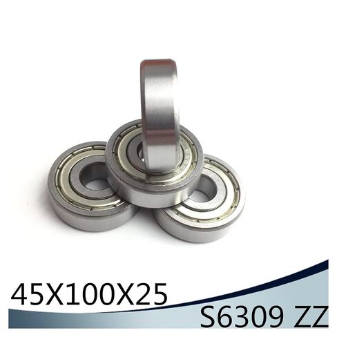 S6309ZZ تحمل 45 * 100 * 25 مم (4 قطعة) ABEC-1 S6309 Z ZZ S 6309 440C الفولاذ المقاوم للصدأ S6309Z الكرات in Kuwait