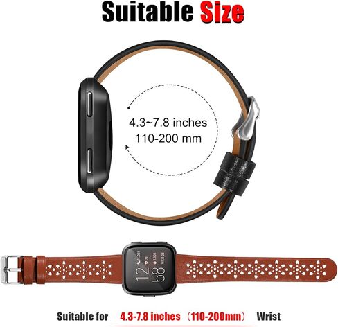 أربطة جلدية لـ Fitbit Versa 2 / Versa/Lite/SE in Kuwait
