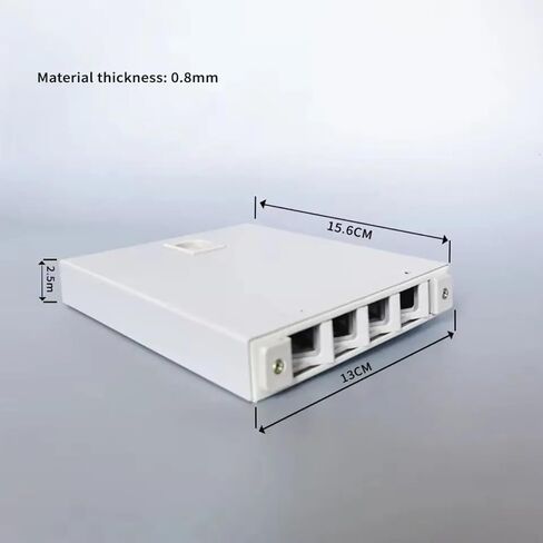 Fiber Optic Terminal Boxes 4 Port Fiber Splice Cassettes SC LC Distribution Frame Flanges & Pigtail Options Available(Black with Flange) in Kuwait