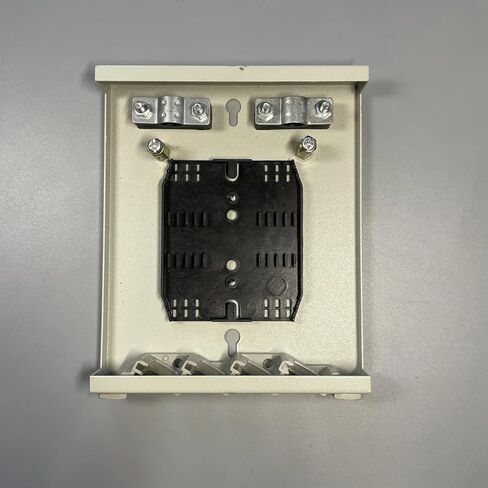 Fiber Optic Terminal Boxes 4 Port Fiber Splice Cassettes SC LC Distribution Frame Flanges & Pigtail Options Available(Black with Flange) in Kuwait