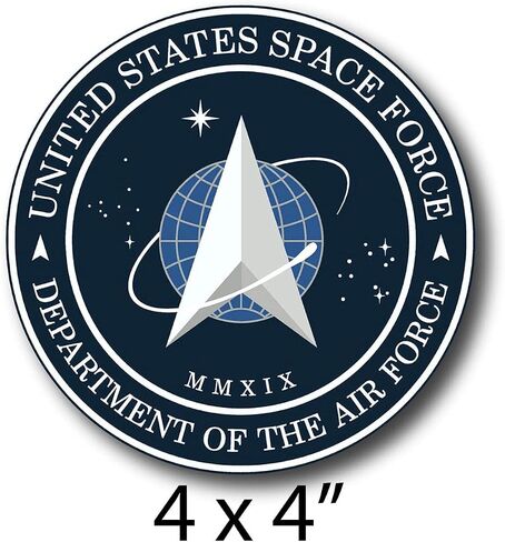 United States Space Force Decal Sticker 4 x 4 Inch - for Cars, Trucks, Laptop, Cup, wall, Window Vinyl in Kuwait