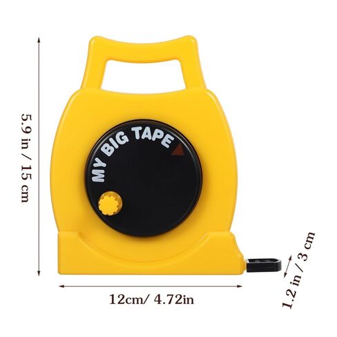 SEWACC Kids Tape Measure Toy Retractable Lightweight Measuring Tape with Inch and Metric Markings Dual-Sided for Learning and Play in Kuwait