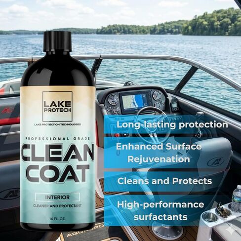 منظف ​​وواقي داخلي من CleanCoat - تركيبة مضادة للكهرباء الساكنة تحجب الأشعة فوق البنفسجية، حماية طويلة الأمد لمدة 4-6 أشهر لبلاستيك القوارب والجلود والفينيل والأسطح الداخلية البحرية in Kuwait