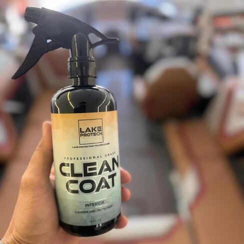 منظف ​​وواقي داخلي من CleanCoat - تركيبة مضادة للكهرباء الساكنة تحجب الأشعة فوق البنفسجية، حماية طويلة الأمد لمدة 4-6 أشهر لبلاستيك القوارب والجلود والفينيل والأسطح الداخلية البحرية in Kuwait