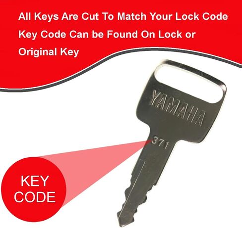 مفتاح قارب مقطوع وجاهز للعمل يناسب قفل إشعال قارب Yamaha/مفتاح تبديل القارب/مفتاح قارب بديل متوافق مع Yamaha/Code 382 in Kuwait