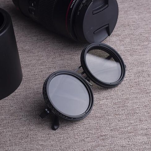 Adjustable Polarized Sunglasses with 9 Tint Levels, Round Frame, UV400 Protection, ND Filter Lenses, Non-Slip Design for Sports, Driving, Daily Use in Kuwait