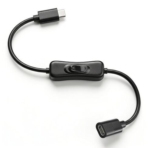 مفتاح تشغيل USB C (10 جيجابايت في الثانية/100 واط/4k@60 هرتز/1 قدم)، كابل USB C مع مفتاح يدعم الشحن/البيانات/الصوت/توافق نقل الفيديو مع معظم أجهزة USBC (الهواتف الذكية وأجهزة الكمبيوتر المحمولة والشاشات) in Kuwait