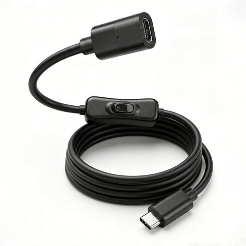مفتاح تشغيل USB C (10 جيجابايت في الثانية/100 واط/4k@60 هرتز/1 قدم)، كابل USB C مع مفتاح يدعم الشحن/البيانات/الصوت/توافق نقل الفيديو مع معظم أجهزة USBC (الهواتف الذكية وأجهزة الكمبيوتر المحمولة والشاشات) in Kuwait
