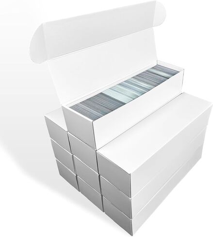 Trading Card Storage Box for MTG TCG Sports Card Collection, 2 Row Cardboard Top loader Storage Box, Bulk Card Storage, 2 Sets in Kuwait