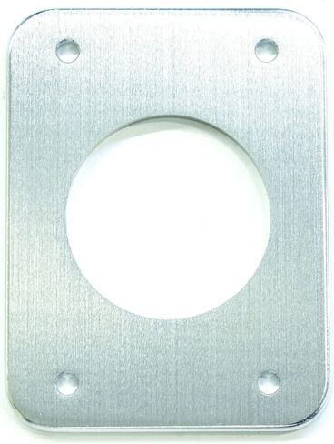T-Top Aluminum Backing Plates - 5" x 6-1/2" x 1/4" - Pair in Kuwait