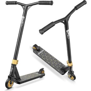 سكوتر V2 Pro Trick Scooters، سكوتر حيلة للأطفال من سن 6 إلى 12 سنة والمراهقين - سكوتر BMX حر للمبتدئين والمتوسطين (ذهبي) in Kuwait