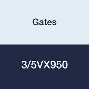 Gates 3/5VX950 Super HC Molded Notch Powerband Belt, 5VX Section, 1-7/8" Overall Width, 35/64" Height, 95.0" Belt Outside Circumference in Kuwait