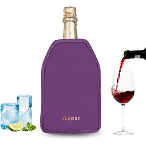 Wine Cooler Sleeve, Wine Bottle Gel Cooler Sleeve Freezer Chiller, Long Lasting Keep Wine Cool and Chill Sleeve for Prosecco Champagne Beer Wine Bottles(1PCS Purple) in Saudi Arabia