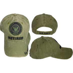 United States Navy Retired Olive Green Adjustable Embroidered Hat Cap CAP522BG - Officially Licensed in Kuwait