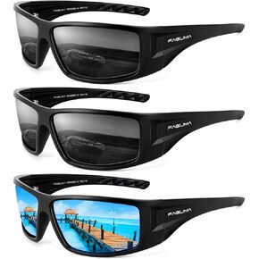 FAGUMA Polarized Sports Sunglasses For Men Women UV400 Protection | Wrap Around Lightweight Frame Driving Cycling Fishing Golf in Saudi Arabia
