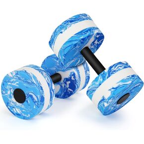Aquatic Dumbbells, Set of 2 Camouflage Water Aerobic Exercise Foam Dumbbell Pool Resistance, Water Aqua Fitness Barbells Hand Bar Exercises Equipment for Weight Loss in Saudi Arabia