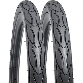YUNSCM 2-PCS 20" إطارات دراجة 20x1.25/32-406 متوافقة مع إطارات دراجة الطريق 20x1.25 (Y-1452) in Kuwait
