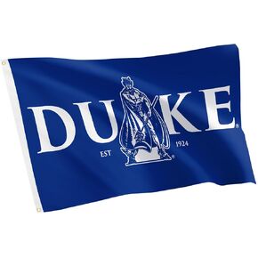 علم جامعة Desert Cactus Duke - لافتة الشياطين الزرقاء DU Duke مقاس 3 × 5 أقدام، قماش متين للاستخدام الداخلي/الخارجي، تصميم بوليستر 100% (G3) in Kuwait