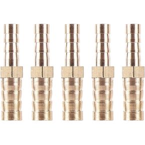 5pcs Brass Hose Fitting Pipe 6mm to 8mm Hose Bulkhead Brass Barbed Tube Pipe Fitting Coupler Connector Pipe Joint in Saudi Arabia