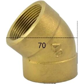 1-1/2" BSPP Euqal Female Brass 45 Degree Elbow Pipe Fitting Coupler Connector Water Gas Oil in Saudi Arabia