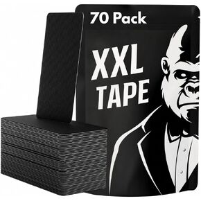 XXL Tape Premium Adhesive Tape Strips (70 Pack) - Pain-Free Removal, Hypoallergenic, Latex-Free & Gentle on Skin - Skin-Friendly Cotton Tape in Saudi Arabia