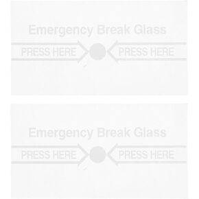 Manual Fire Alarm Switch Cover Transparent Glass Replacement for Fire Alarm Call Points Clear Markings 2-Pack in Saudi Arabia