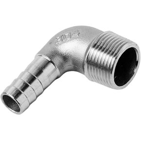 10 مللي متر 12 مللي متر 13 مللي متر 14 مللي متر 15 مللي متر 16 مللي متر خرطوم x 1/4 "3/8" 1/2" 3/4" 1" BSPP ذكر 304 الفولاذ المقاوم للصدأ الكوع وصلة أنابيب (HoseMale الموضوع ، 10mm-BSP3I8) in Kuwait