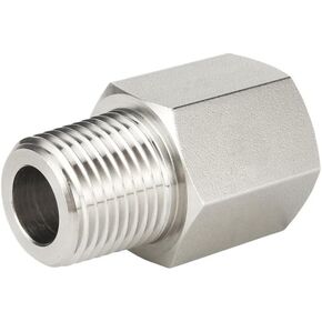 1 قطعة أنثى BSPT إلى ذكر NPT أنثى NPT إلى ذكر 1/8" 1/4" 3/8" 1/2" 3/4" موصل تركيب الأنابيب 316 الفولاذ المقاوم للصدأ (BSPT(F) إلى NPT(M)، 0.75 بوصة × 0.75 بوصة) in Kuwait