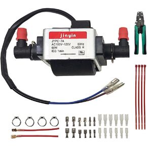 مضخة سائلة بملف لولبي مائي Jiayin JYPC-7A AC 120V 60W 2400cc/min 2bar مناسبة لمنظف السجاد العميق Rug Doctor/Bissell، قطعة بديلة Mighty Pro X3، DCC-1، B0600، B0608، إلخ، مع مشابك زنبركية، حشوات in Kuwait