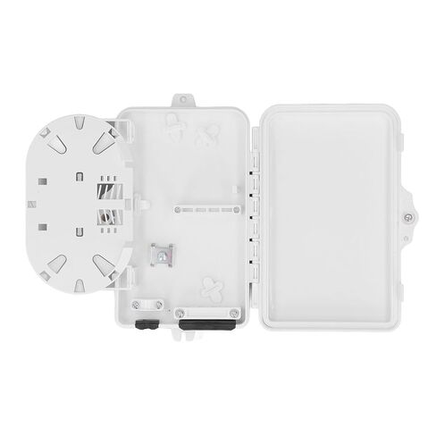 HURRISE Fiber Distribution Box 4 IP65 Wall Mount Fiber Optic Terminal Box for Indoor Outdoor Use in Kuwait