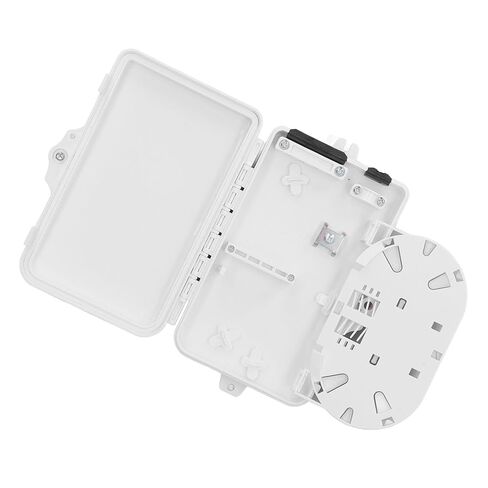 HURRISE Fiber Distribution Box 4 IP65 Wall Mount Fiber Optic Terminal Box for Indoor Outdoor Use in Kuwait