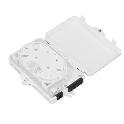 HURRISE Fiber Distribution Box 4 IP65 Wall Mount Fiber Optic Terminal Box for Indoor Outdoor Use in Kuwait