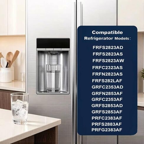 فلتر مياه FPPWFU01 وفلتر هواء PureAir AF-2 FRGPAAF2، 3 كومبو | بديل لفريجيدير FRFS2823AS، FRFS2823AD، GRFS2853AF، GRFS2853AD، FRFC2323AS، GRFC2353AF، PRFC2383AF، PRFS2883AF in Kuwait