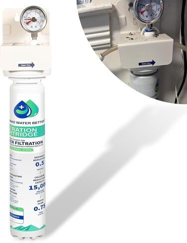 AR-10000-P Arctic Pure Ice Machine Water Filtration System With K00493 Single Cartridge Replacement Part For Manitowoc Ice Makers 0–600 lbs, 15,000 Gal Capacity in Kuwait
