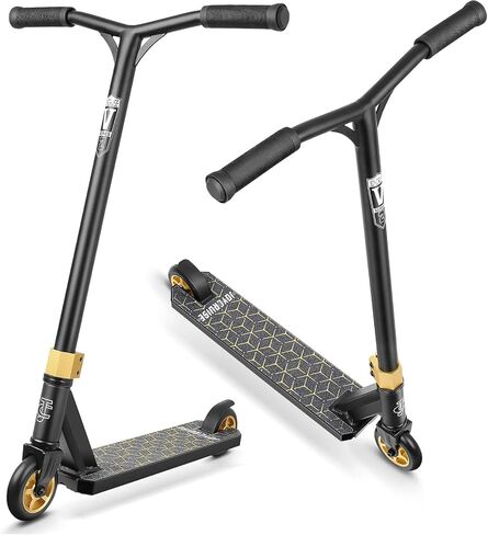 سكوتر V2 Pro Trick Scooters، سكوتر حيلة للأطفال من سن 6 إلى 12 سنة والمراهقين - سكوتر BMX حر للمبتدئين والمتوسطين (ذهبي) in Kuwait